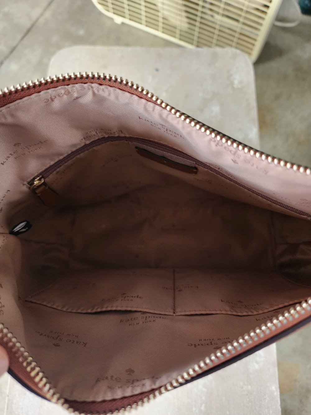 Kate Spade Bailey Brown Leather Shoulder Bag K4650 Warm Gingerbread - Picture 3 of 5